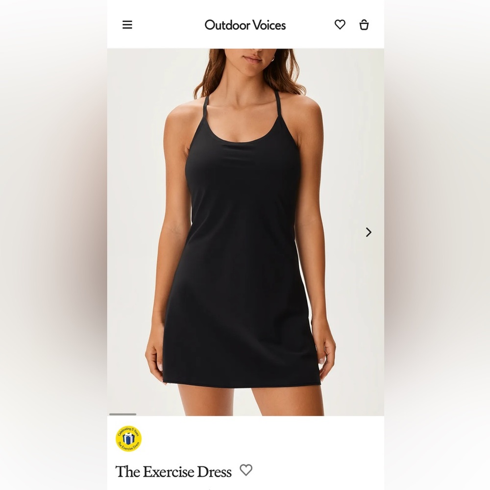 OUTDOOR VOICES Exercise Dress; Size XL